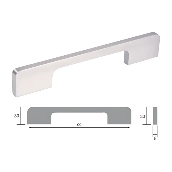Cut Out Handle 256mm C/P