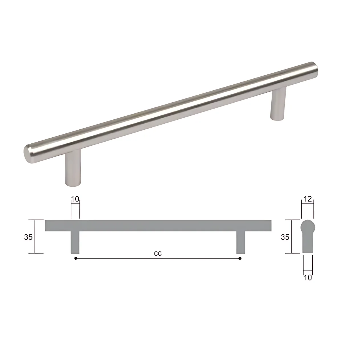 Handle Barrel M/S 192mm