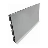 Kick Plate Chrome Covered Plastic 3.6m x 100mm