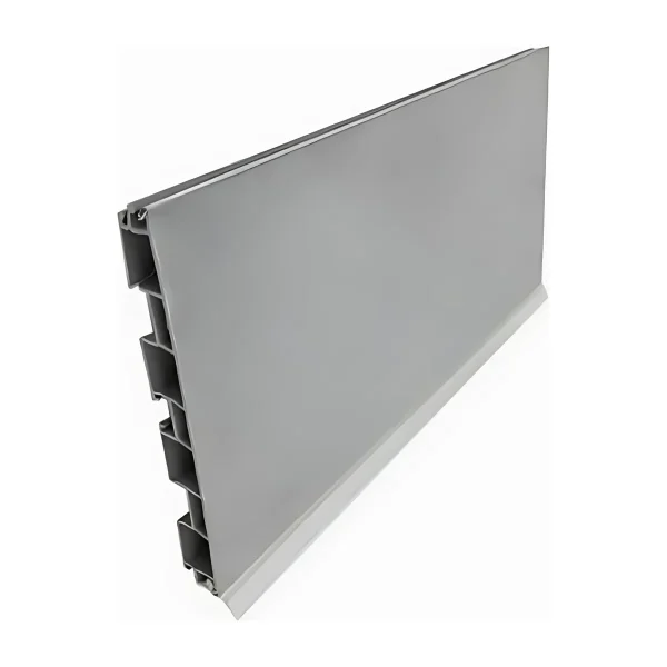 Kick Plate Chrome Covered Plastic 3.6m x 100mm