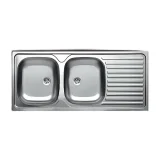 Livinox Double Bowl Sink 1160 x 500