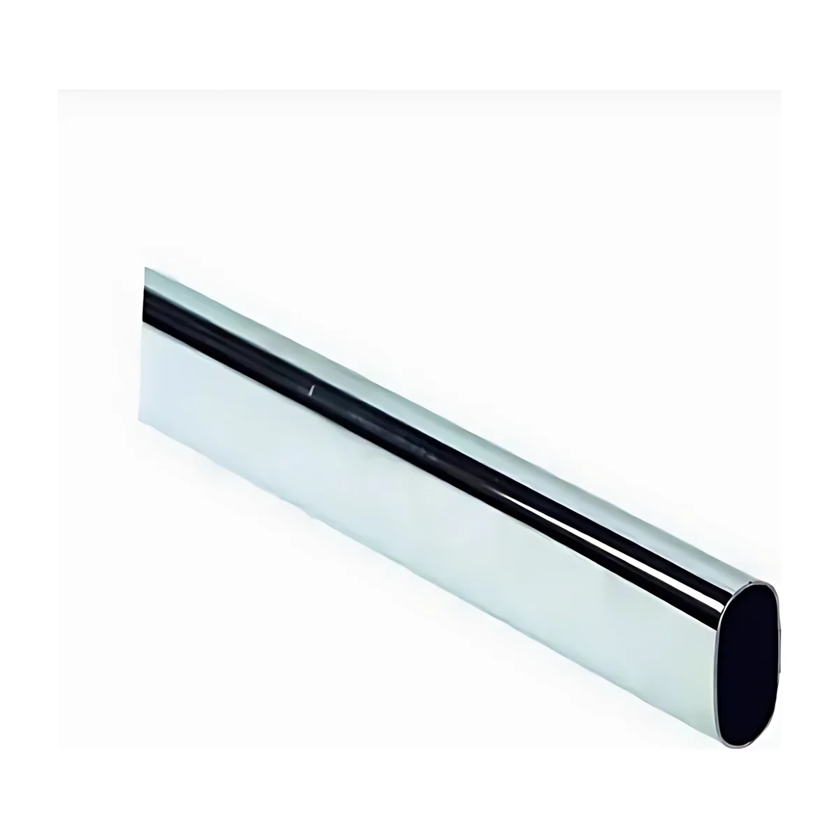 Oval Rail, Chrome Plated Per Meter 15mm