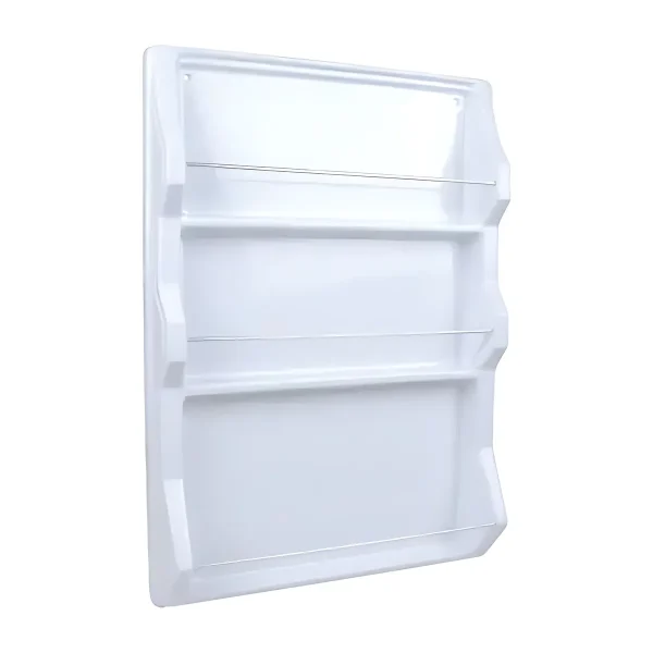 Plastic Spice Rack 3 Tier White