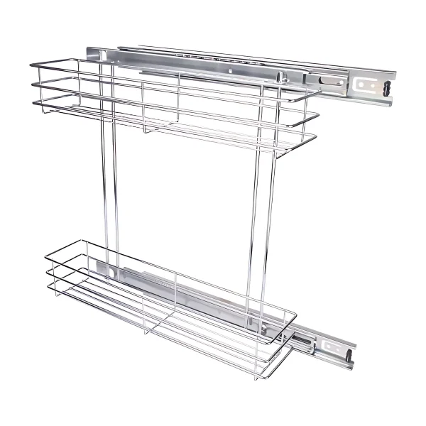 Side Spice Rack 2 Tier Pull-Out 150mm