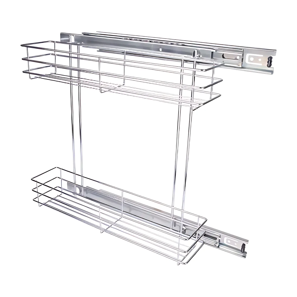 Side Spice Rack 2 Tier Pull-Out 150mm