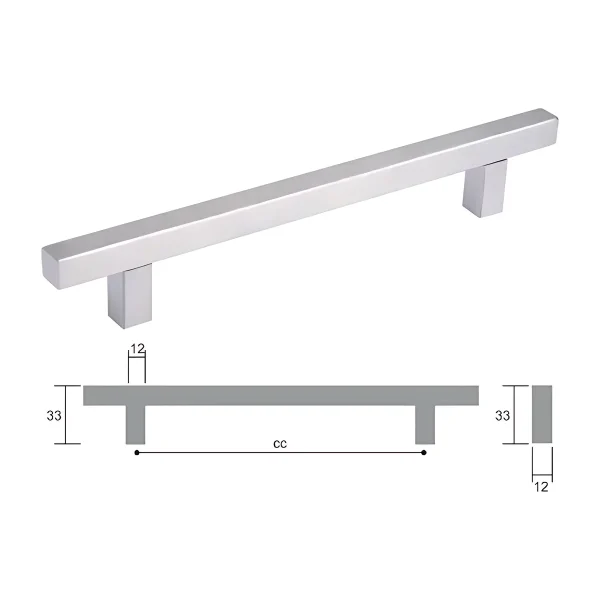 Square Bench Hollow Bar Handle