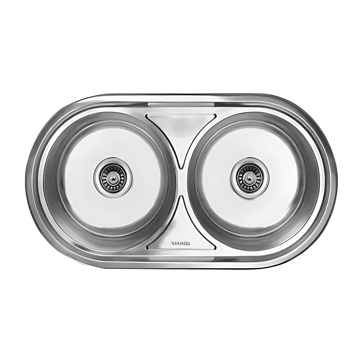 Stainless Steel Oval Double Drop In Sink 860 x 440 (cam)