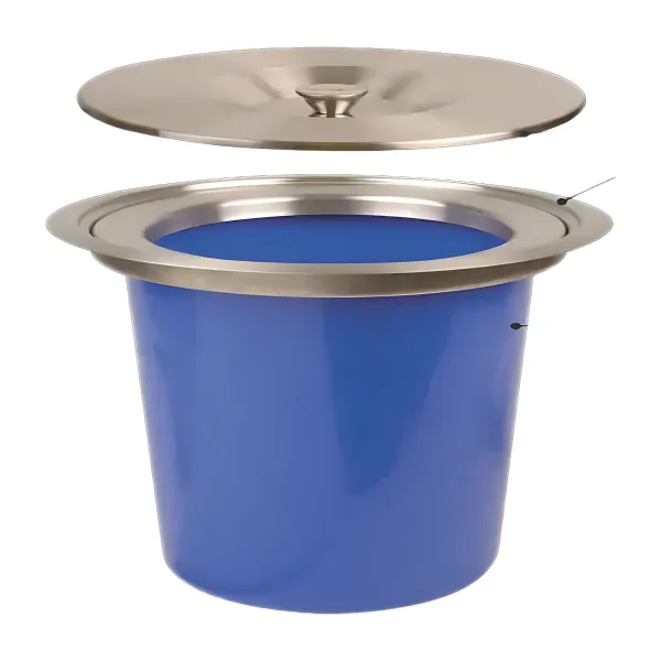 Stainless Steel Top Insert With 3l Blue Plastic Bin